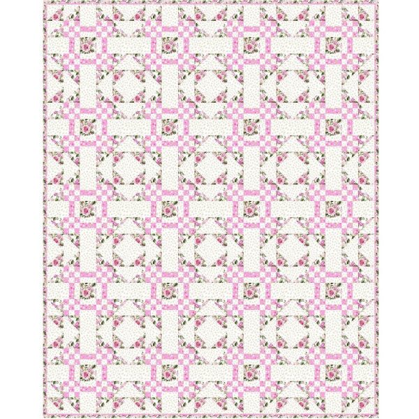 Goose in the Pond in Pink Quilt Kit - 61 1 2  x 76 1 2  Online - Image 2
