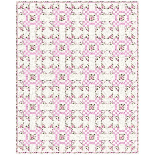 Goose in the Pond in Pink Quilt Kit - 61 1 2  x 76 1 2  Online