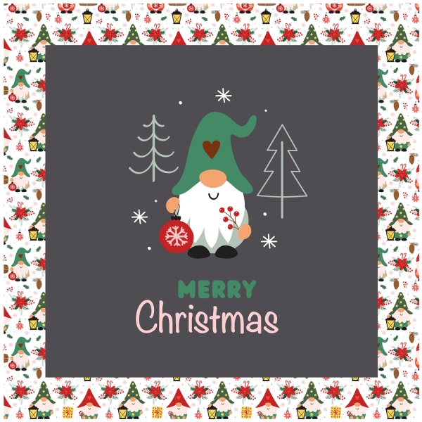 Christmas Gnomes Pillow Panels - White For Sale - Image 2