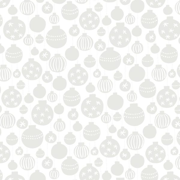 Hanging Baubles Tone on Tone Fabric For Sale - Image 2