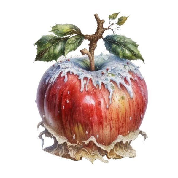 Poisoned Apple #3 Fabric Panel For Sale