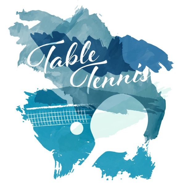 Watercolor Splash Table Tennis Fabric Panel Online Hot Sale
