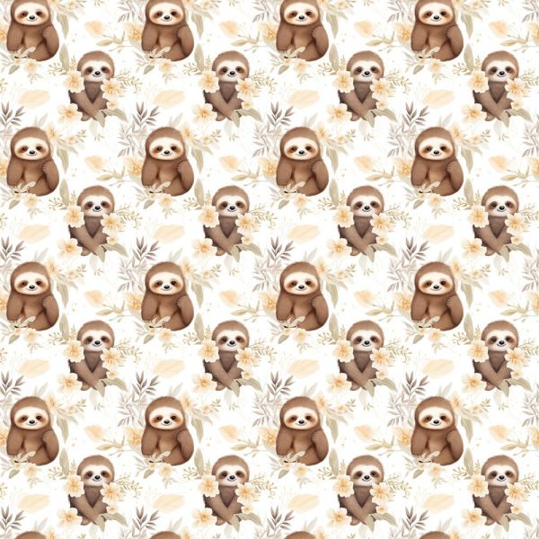 Sloths & Floral Fabric Fashion