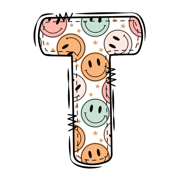 Groovy Doodle Smiley   T   Fabric Panel Online Hot Sale