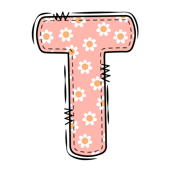 Groovy Doodle Flowers   T   Fabric Panel on Sale