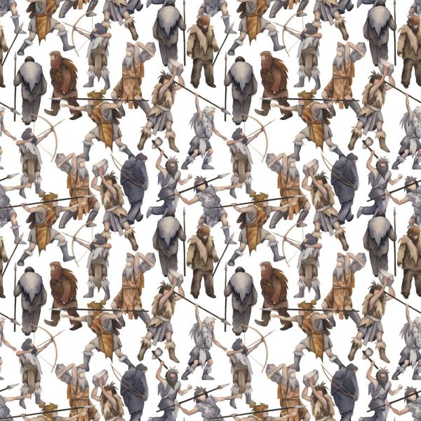 Ice Age Cavemen Fabric Supply