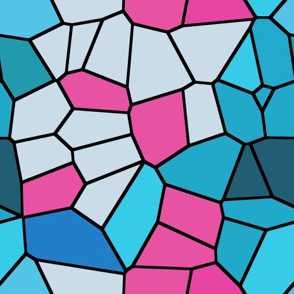 Crazy Paving Mosaic #7 Fabric For Cheap