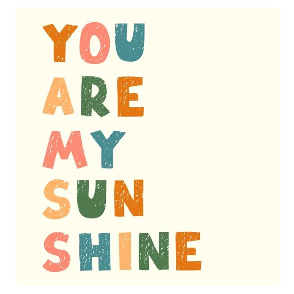 You Are My Sun Shine Fabric Panel Sale