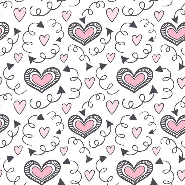 XOXO Hearts Pattern #20 Fabric Online Sale